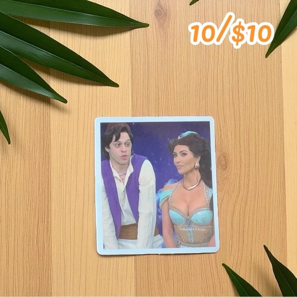 Kim & Pete Aladdin SNL Skit Sticker